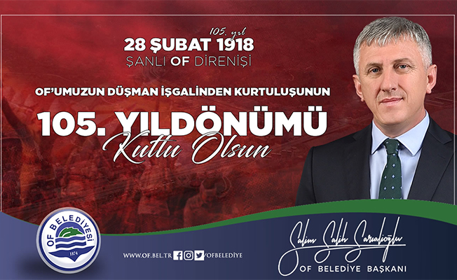 Başkan Sarıalioğlu, OF’un kurtuluşu ile ilgili mesaj yayınladı